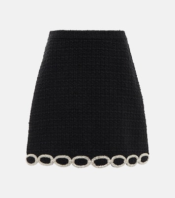 Embellished tweed miniskirt | Valentino