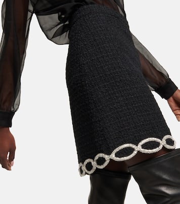 Embellished tweed miniskirt | Valentino