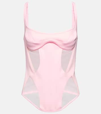 Bustier con mesh | Mugler