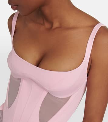 Bustier con mesh | Mugler