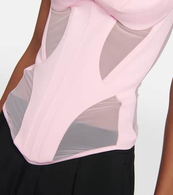 Bustier con mesh | Mugler
