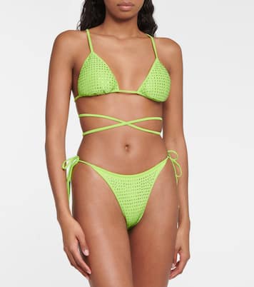 Embellished bikini bottoms | Self-Portrait