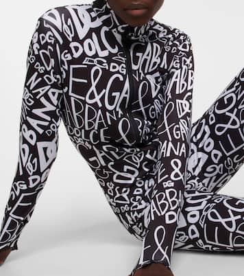 Traje de esquí estampado con logo | Dolce&Gabbana