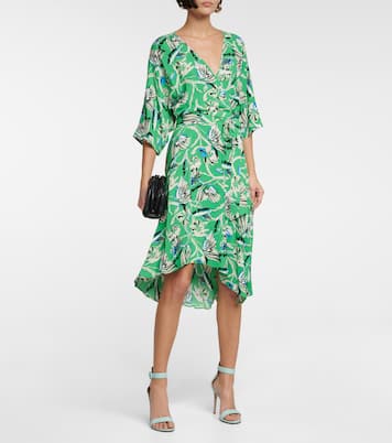Eloise faux-wrap midi dress | Diane von Furstenberg