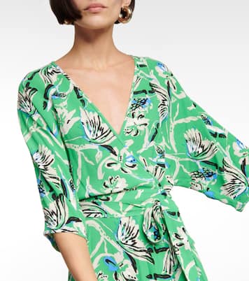 Eloise faux-wrap midi dress | Diane von Furstenberg