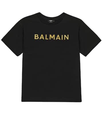 T-shirt en coton à logo | Balmain Kids