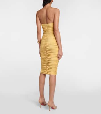 Vestido midi Alex fruncido | Bananhot