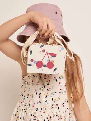 Borsa a spalla in canvas con stampa | Bonpoint