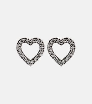 Orecchini a cuore con cristalli | Balenciaga