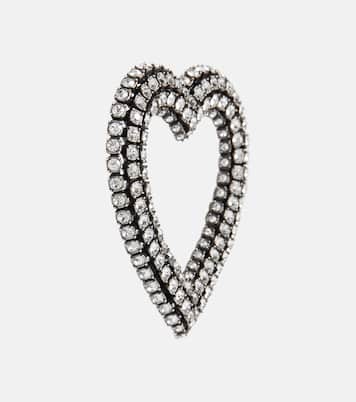Orecchini a cuore con cristalli | Balenciaga