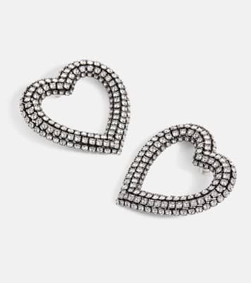 Orecchini a cuore con cristalli | Balenciaga