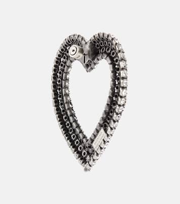 Orecchini a cuore con cristalli | Balenciaga