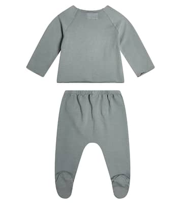 Baby cotton shirt and pants set | Il Gufo
