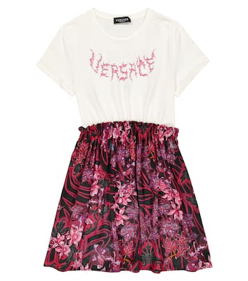 Kleid Orchid Barocco aus Baumwolle | Versace Kids