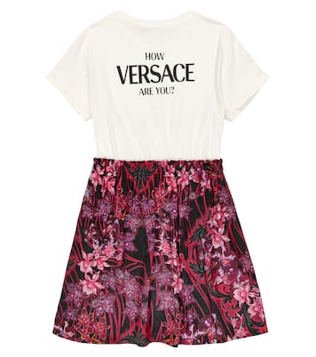 Kleid Orchid Barocco aus Baumwolle | Versace Kids