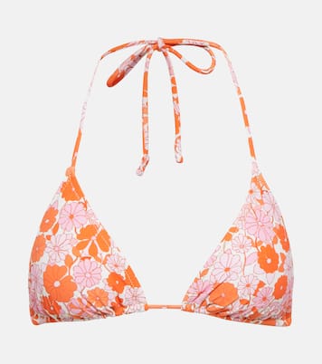 Top de bikini Scrunchie estampada | Reina Olga