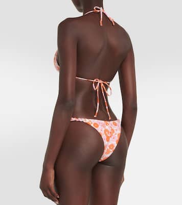 Top de bikini Scrunchie estampada | Reina Olga