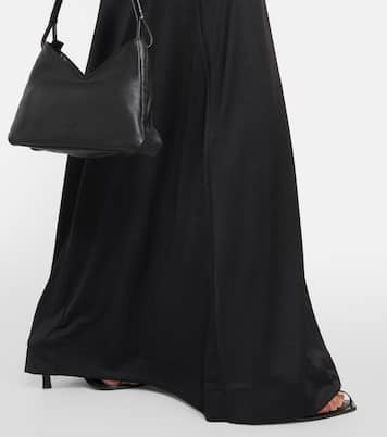 Vestido largo de jersey de crepé | Ganni