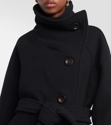 Double-breasted wool-blend coat | Acne Studios