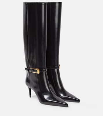 Bottes Lee en cuir verni | Saint Laurent