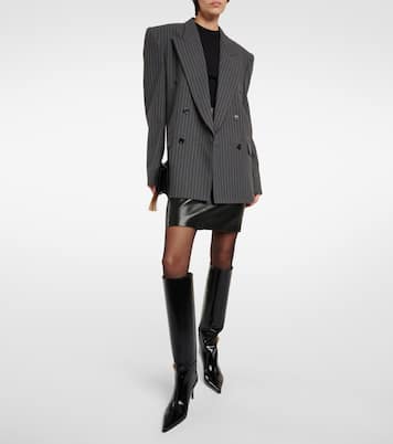 Bottes Lee en cuir verni | Saint Laurent