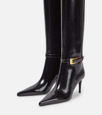 Bottes Lee en cuir verni | Saint Laurent