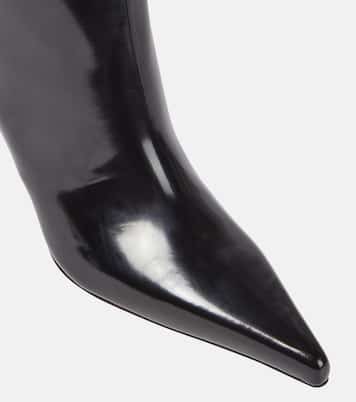 Bottes Lee en cuir verni | Saint Laurent