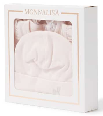 Bebé - set de mono y gorro de chenilla | Monnalisa