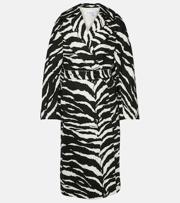 Manteau en jean à motif zébré | Alaïa