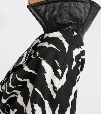 Manteau en jean à motif zébré | Alaïa