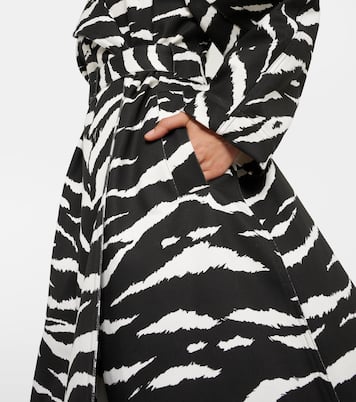 Manteau en jean à motif zébré | Alaïa