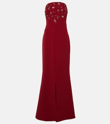 Makkari embellished strapless crêpe gown | Safiyaa