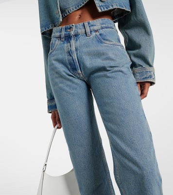 Jeans regular a vita media | Prada