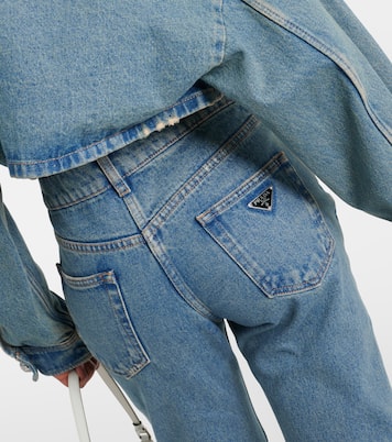 Jeans regular a vita media | Prada