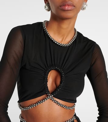 Top raccourci à ornements | Dion Lee