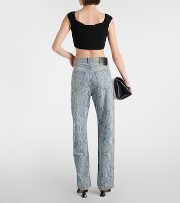 Diego snake-print straight jeans | Sportmax