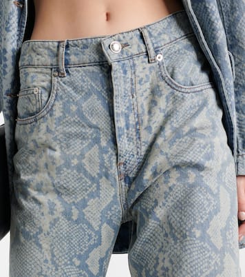 Diego snake-print straight jeans | Sportmax