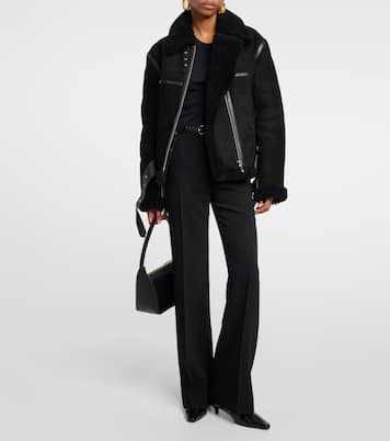 Shearling and suede jacket  | Toteme