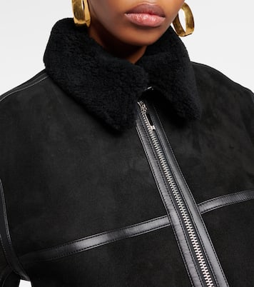 Shearling and suede jacket  | Toteme