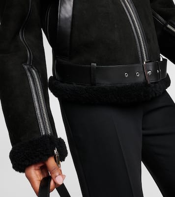 Shearling and suede jacket  | Toteme