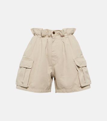 Short cargo en coton à taille haute | Miu Miu