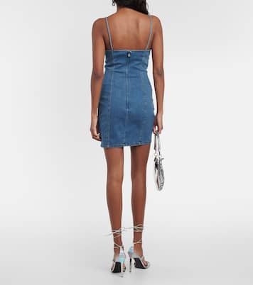 Robe en jean à fleurs | Rotate