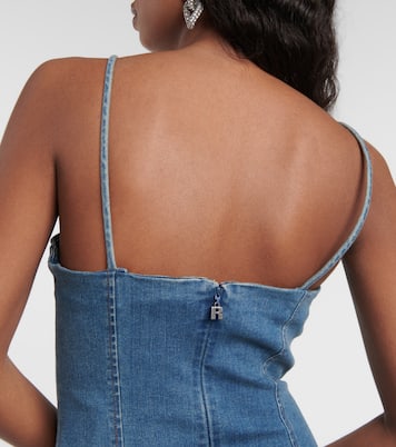 Robe en jean à fleurs | Rotate