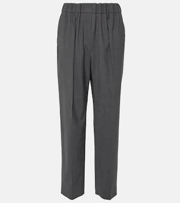 Pantaloni regular in misto lana | Brunello Cucinelli