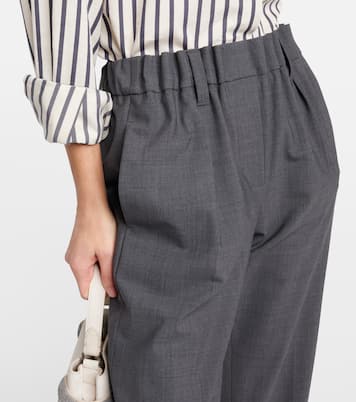 Pantaloni regular in misto lana | Brunello Cucinelli