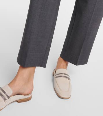 Pantaloni regular in misto lana | Brunello Cucinelli