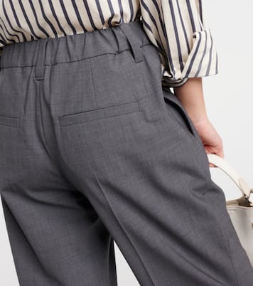 Pantaloni regular in misto lana | Brunello Cucinelli