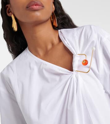Embellished cotton poplin blouse | Dries Van Noten