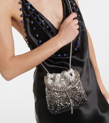 Bucket-Bag Bon Bon mit Kristallen | Jimmy Choo