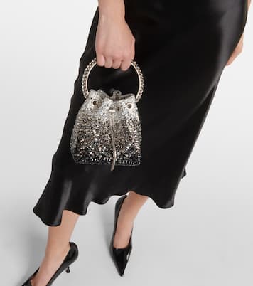 Bucket-Bag Bon Bon mit Kristallen | Jimmy Choo